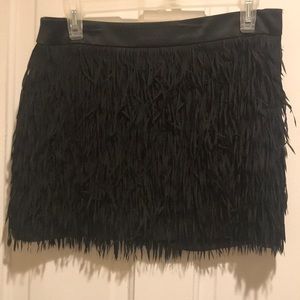 Fringe mini skirt
